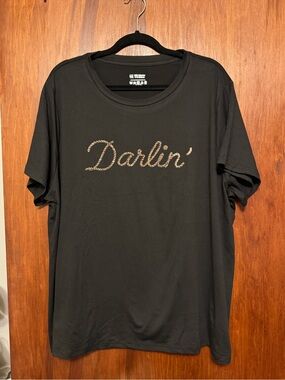 Women’s Plus Size Country Western Darlin Cowgirl T Shirt 4XL